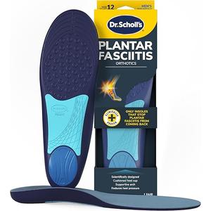 Dr. Scholl’s Plantar Fasciitis Relief Orthotic Insoles for Men The Only Proven Insole to Stop Plantar Fasciitis from Coming Back, Immediately Relieves Pain, Heel Spurs, Arch Support Inserts, Size: Men's Size 8-13