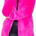 TOPONSKY Womens Winter Warm Lapel Faux Fur With Inner Lining & Buttons Coats Small Ce Rose