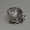 2 Pack Stainless Steel Bird Food Bowls with Clamp - Rust Proof Metal Feeding Cups for Parrot Cage, Easy Clean Water Dish for Cockatiel Conure Budgie Parakeet Small Animal (3.9 Inch, Silver)