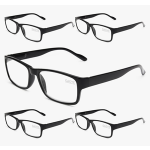 Gaoye Professional Reading Glasses for All Day - Computer Readers with Blue Light Protection - Value Pack +1.25, 4 Pack