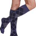 Sigvaris Womens Style Microfiber Patterns 830 Closed Toe Calf-High Socks 20-30mmHg, Medium