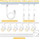 H Type 3-Wire Track Lighting Adapter for Track Lights, Pendants, 120V 6PCS Black Connectors for H Style Single Circuit Systems