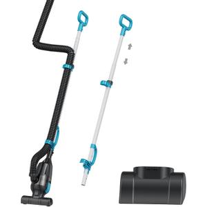 Brushless Pond Vacuum, Handheld Sludge Cleaner with Two Nozzles | Portable tank-free cleaner with ceramic shaft, low-vibration motor, ergonomic handle, and narrow and wide suction nozzles