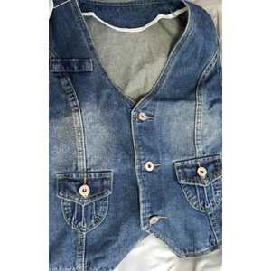Waistcoat, tank top, button up v neck corset vest, jeans retro vest, Small