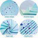 Cheerland Fabric Tablecloth Iridescent Party Decorations Confetti Table Cover for Birthday Party Decorations Iridescent Party Supplies Wedding Table Decorations