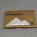 6-Pack Baby Washcloths Soft Absorbent Viscose from Bamboo Washcloths for Face, Body, Baby Towels for Newborn, Kids, Toddlers, Infant, Gentle on Sensitive Skin, 10x10 Reusable Face Towels (White)