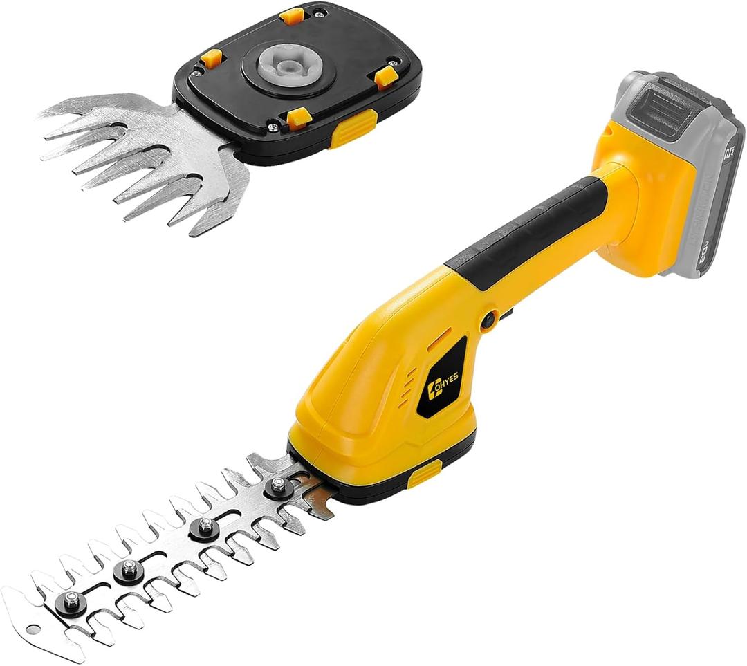 ohyes Handheld Grass Trimmer & Hedge Trimmer Compatible with DeWALT 18v 20v Max Battery for Garden & Lawn(Battery not Included), DW-10 ohyes Handheld Grass Trimmer & Hedge Trimmer Compatible with DeWALT 18v 20v Max Battery for Garden & Lawn(Battery not Included), DW-10