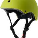 Kids Bike Helmet, Adjustable and Multi-Sport, from Toddler to Youth, 3 Sizes (Large: 22.4" - 24.0", Yellow-Green)