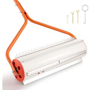 VEVOR Lake Weed Roller, 20 ft Lake & Pond Weed Removal Tool, Muck Razer Aquatic & Sludge Tiller, Rid Roots and Muck Buildup, 6 Preassembled Stainless Steel Blades, 6 Aluminum Handles, Easy Assembly