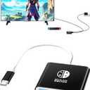 Switch Dock for Nintendo Switch & OLED, Switch Docking Station for TV, Nintendo Switch Base Accessories, Portable Switch Travel Dock, USB C to HDMI Adapter for Steam Deck/MacBook/Laptop, Black