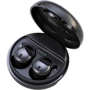 Invisible Sleep Headphones, Sleep Earbuds for Side Sleepers, Mini Noise Blocking Sleep Earphones, Bluetooth 5.3 Wireless Earbuds for Sleeping, Working, Black