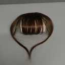 Clip in bangs Real Human Hair Wispy Bangs 100% Human Hair for Women Bangs Hair Clip Fake Bangs Hair Pieces For Daily WearBrown