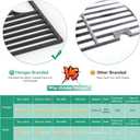 13 x 17 Cast Iron Cooking Grate for Nexgrill 4 Burner 720-0830H 720-0783E Expert 720-0789H 720-0789C, 5 Burner 720-0888N 720-0888S, 17 Inch Grids Replacement for Kenmore 41516106210 Uniflame GBC981