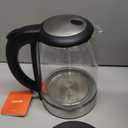 Cosori Electric Kettle, No Plastic Filter & Spout, 1.8Qt Tea Kettle & Hot Water Boiler For Coffee & Tea, Water Heater & Teapot, Automatic Shut Off, Borosilicate glass, Black, 1500W