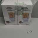 Cereal Dispenser Countertop 2pcs,5.5L Cereal Containers Storage Dispenser for Pantry,Dry Food Storage Rice Containers,Candy Dispenser,Snack Organizer Machine for Grains, Nuts,Oatmeal, Pet Food White