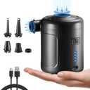 Rechargeable Air Mattress Pump, 6000mAh Battery Powered Air Pump for Inflatables, 400L/min Portable Quick-Fill Inflate & Deflate Pump for Air Beds, Pool Floats, Vacuum Storage Bags