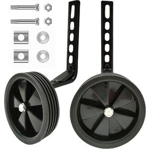 Mehome Training Wheels for 12 14 16 18 20 Inch Kids BikeHeavy Duty Training Wheels are for Single Speed Bicycle (Black)