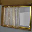 Gold Frames 8X10 Double-Sided Gold Picture Frames Tabletop Acrylic Sign Holder for Wedding Table Number Holder Menu Holder Flyer holder Diaplay Stand with Removable Dot Stickers -3 Pack