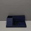 Desk Organizer with Charging Station, Nightstand Organizer Phone Docking Station, Men Gift Husband Wife Anniversary Dad Birthday Nightstand Purse Father Graduation Male Travel Idea Gadgets (Blue)