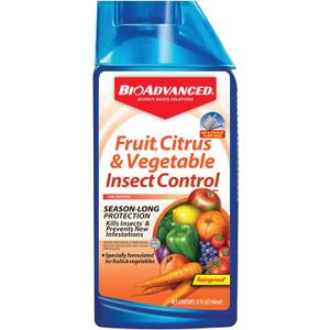 BIOADVANCED 701520A Fruit, Citrus & Vegetable Insect Control for Edible Gardening Concentrate, 32-Ounce BIOADVANCED 701520A Fruit, Citrus & Vegetable Insect Control for Edible Gardening Concentrate, 32-Ounce
