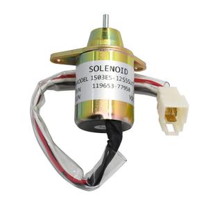 1503ES-12S5UC5S Fuel Shut Off Solenoid M806808 for Yanmar Engine 3TNE84 3TNE88 4TNE84 4TNV84 for Komatsu Excavator PC40 PC45 PC50 PC55 Replace 119653-77950 117233-77932 12VDC
