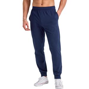 Hanes Originals Cotton Joggers, Jersey Sweatpants for Men with Pockets (Large, Athletic Navy)