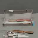 Astercook Knife Set, 13 Pieces Kitchen Knives Set with Healthy Anti-Rust Coating, Dishwasher Safe, Stainless Steel Chef Knife Sets with 6 Blade Guards, Perfect Holiday Gifts for Kitchen (Large, Cream)