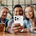 4 x Case for iPhone 14 Pro, Thin Slim Stylish Ripple Pattern Design, iPhone 14 Pro Protective Cover 6.1 inch, White