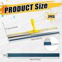 1 Pack 22" Notched Squeegee for Epoxy with 5mm Serrated Blade for Self Leveling Cement Urethane Epoxy Floor Tools