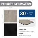 30-Pack 30Sq Self Adhesive Vinyl Floor Tiles - 12x12 Inch Peel and Stick Floor Tile, Waterproof & Thicker Marble Pattern Flooring, Removable Tiles for, Bathroom, Bedroom (Pattern Marble)