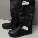 DREAM PAIRS Women's Faux Fur-Lined Knee High Winter Boots Fall Tall Boots, Black, Size 9