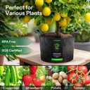 VIVOSUN 5-Pack 20 Gallon Plant Grow Bags, Heavy Duty Thickened Nonwoven Fabric Pots with Handles
