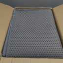 Cat Litter Box Mat: 47"x 36" Waterproof Kitty Cat Litter Trapping Mat, Easy-clean Double-layer Scatter Control Pad Rug(Grey)