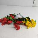 Ouddy Decor 8 Bundles Artificial Hibiscus Flowers for Outdoors Decoration, Faux Silk Flowers Bouquet UV Resistant Fake Plants for Garden Porch Patio Vase Box Planter Indoor Outdoor Home Decor, Mixed