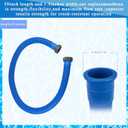 2 Pack 1.5 inch Diameter Pool Pump Replacement Hose for Above Ground Pools, 59 inch Long Pool Pump Hose Replacement Accessory for Filter Pumps Saltwater Systems