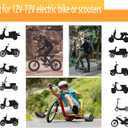 1 Pair E-Bike Full Twist Throttle Grips, 12V-72V Electric Bicycle Scooter Twist Handlebar with Three Speed and Reverse for Motorbike Motorcycle E-Bike Scooter (3+3+2 Pins)