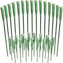 Bright Creations Floral Water Tubes - 6 in & 12 in, Green, 30 Pack - Flower Stem Water Vials with Caps for Bouquets & Centerpieces