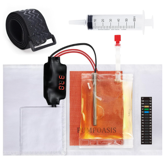 WILLGOON Electric Urine Warmer, Maintains 37°C/98.6°F for Up to 4 Hours, Equipped with Visual Temperature Strip, Temperature Sensor for RealTime Monitoring, Flexible Heating Pad for Uniform Heating