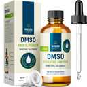 WoldoHealth DMSO 99.9% Pharmaceutical Grade 3.38 oz - FT-IR Verified Dimethyl Sulfoxide, Low Odor Solvent in Glass Bottle with Dropper