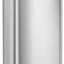 SONGMICS Kitchen Trash Can, 21 Gallon (80 L) Stainless Steel Garbage Can, with Stay-Open Lid and Step-on Pedal, Soft Closure, Tall, Large and Space-Saving, Silver and Black ULTB534E01