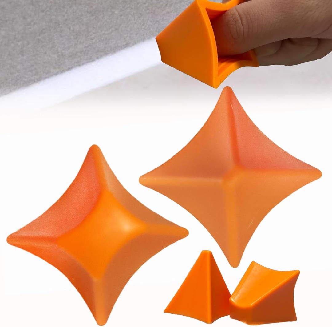 3 x 2PCS Silicone Seam Tools, Reusable Caulk Smoothing Tool Silicone Caulking Tool Caulking Applicator Finishing Tool for Bathroom Grout Kitchen Sink Floor Finish