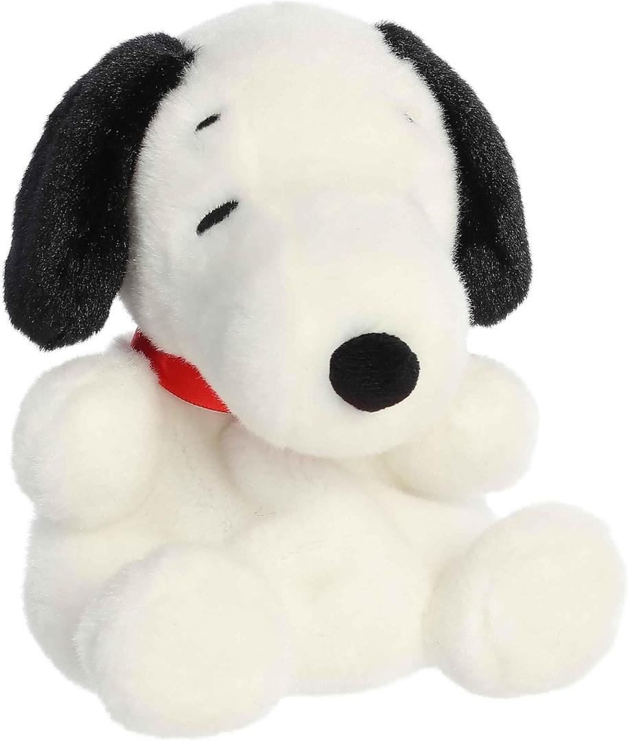 Aurora Adorable Peanuts Palm Pals Snoopy Stuffed Animal - Officially Licensed Toys for All Snoopy Fans - Nostalgic Gift for Adults and Birthday Celebrations - White 5 Inches