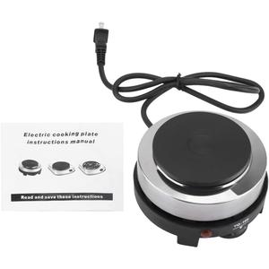 Watris Veiyi Small Electric Hot Plate, 500W Mini Hot Plate Electric Stove, Portable Electric Burner for Office Home Kitchen (US Plug 110V)