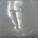 IRIS USA 94 Qt Stackable Plastic Storage Bins with Lids, 4 Pack - BPA-Free, Made in USA - See-Through Organizing Solution, Latches, Durable Nestable Containers, Secure Pull Handle - Clear