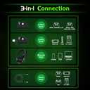 Wireless Gaming Headset for Xbox Series X/S, Xbox One, PS5, PC, Mac, Bluetooth 6.0 Gaming Headphones with Flip-to-Mute Noise-Canceling Mic, Foldable, 3D Surround Sound, 45H Battery - Black