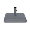 US Weight 40 Pound Umbrella Base - Weighted Umbrella base For Use With Patio Table – Heavy Duty Base- 4” Stem Accommodates 1”-1.5” Pole Sizes - Grey