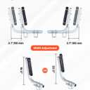 VEVOR Boat Trailer Guide, 16.7"- 60 Adjustable Design Trailer Guide Poles, 2PCS Trailer Guide-Ons for Ski Boat, Fishing Boat or Sailboat Trailer