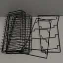 Black Metal Retail Display Rack - Countertop Snack Organizer Shelf, Merchandise Display Stand for Retail Store Supplies, Home Theatre Concession Stand