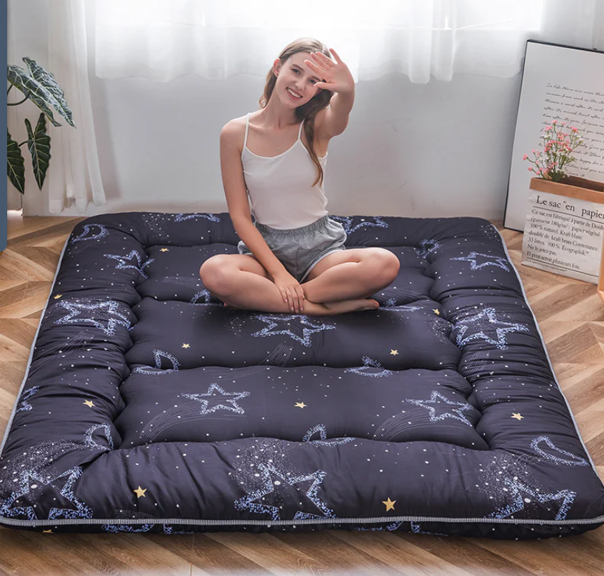 MAXYOYO Japanese Futon Mattress, Moon and Star, Queen