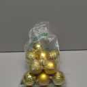 Christmas Balls 2.36 Inch Gold Christmas Ornaments Balls Xmas Tree Decoration12PCS Plastic Christmas Ornaments Hanging Ball Decorations Set for Xmas Tree Home Holiday Party Decor